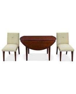 Addison Dining Room Furniture, 3 Piece Set (Round Dining Table and 2