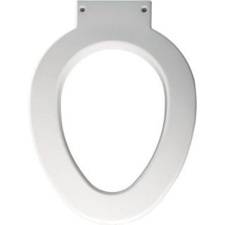 Medic Aid Elongated Closed Front White Toilet Seat  