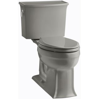 KOHLER Archer Cashmere 1.28 GPF (4.85 LPF) 12 in Rough In WaterSense Elongated 2 Piece Chair Height Toilet