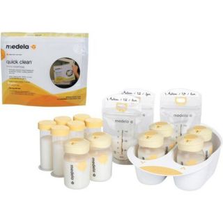 Medela   Breastmilk Storage Solution with Quick Clean MicroSteam Bags Bundle