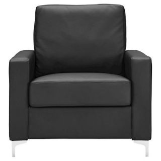 Archer Bonded Leather Chair   Black