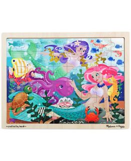 Melissa and Doug Kids Toy, Mermaid Fantasea 48 Piece Wooden Jigsaw
