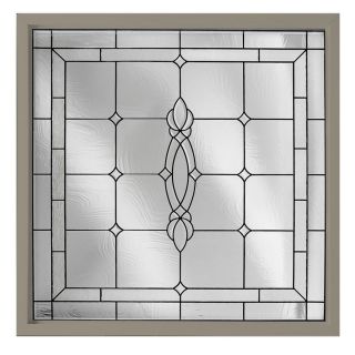 Hy Lite 48 in x 48 in Decorative Glass Triple Pane Tempered Square New Construction Window