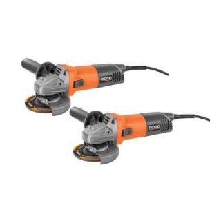 RIDGID 4 1/2 in. 8 Amp Angle Grinder (2 Pack) R1007