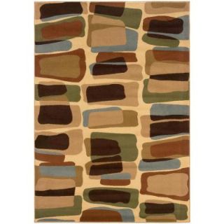 LR Resources Contemporary Cream and Berber Rug Runner 1 ft. 10 in. x 7 ft. 1 in. Plush Indoor Area Rug LR80907 CRBER28