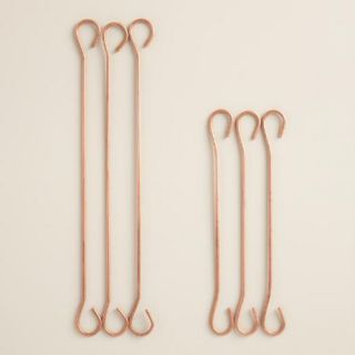 Copper Lantern Hooks Set of 10