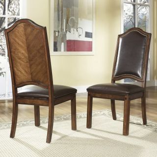 Somerton Home Furnishings Set of 2 Barrington Walnut Side Chairs