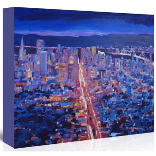 San Francisco Market Street by M Bleichner Painting Print on Wrapped