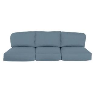 Brown Jordan Northshore Replacement Outdoor Sofa Cushion in Denim M6061 SC6