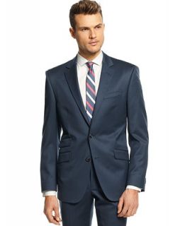 Kenneth Cole New York Navy Solid Trim Fit Jacket   Suits & Suit