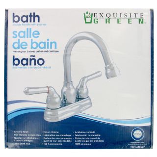 Centerset Bathroom Faucet with Cold and Hot Handles