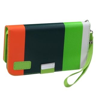 BasAcc Green/ Orange MyJacket Wallet Case for Samsung Galaxy Note II