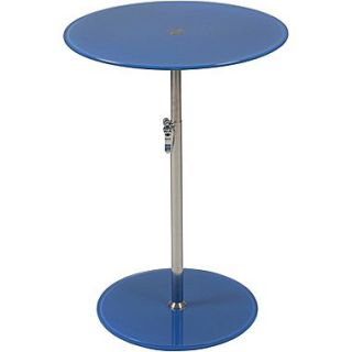 Euro Style™ Radinka 18 Round Glass Side Table, Blue