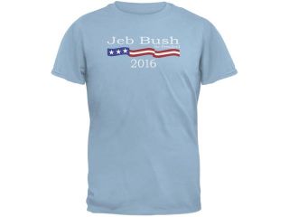 Election 2016 Jeb Bush Logo Light Blue Adult T Shirt