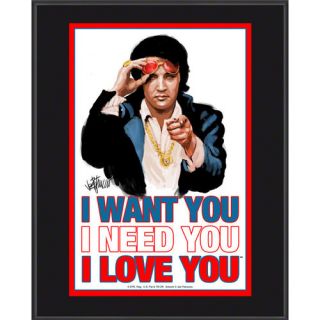 Elvis Presley Sublimated 10x13 Plaque  Details &#34;I Want You, I Need You, I Love You&#34;