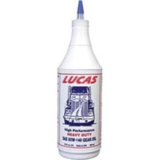 Lucas Oil 10042 Gear Oil, Heavy Duty 85/140 Gear Oil, Case Of 12, Quart Size Bottles