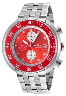 Driver Chronograph Stainless Steel Red Dial SS