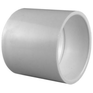 Charlotte Pipe 1 1/2 in. PVC Sch. 40 S x S Coupling PVC021001400HD