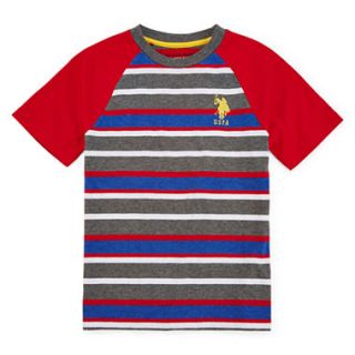 U.S. Polo Assn.® Short Sleeve Stripe Raglan Tee   Preschool Boys 4 7