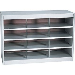 Safco Metal E Z Stor  Project Centers, Gray, 12 Compartments