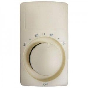 Cadet M612A Thermostat, Double Pole Heat Only Anticipated   Almond