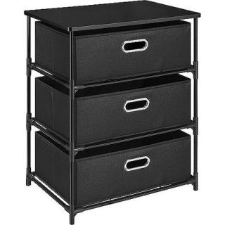 Altra 3 Drawer Canvas and Metal Storage, Multiple Colors