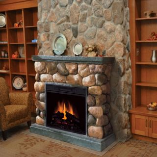 Stonegate Polystone Electric Fireplace — 5115 BTU, Model# POLY-2010