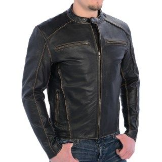 Mossi Drifter Premium Leather Jacket (For Men) 8847G 56