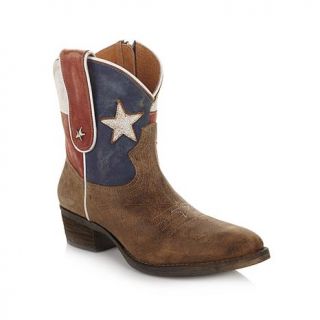 Diego di Lucca "Texas" Distressed Leather Boot   7804725