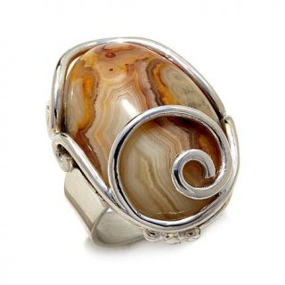 Jay King Crazy Lace Agate Sterling Silver Ring   8045540