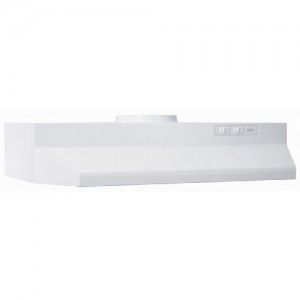 Broan 403001 Economy 30" 2 Speed Under Cabinet Range Hood, 3 1/4" x 10" Duct   White