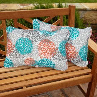 Tropic Bloom Corded Outdoor Pillows (Set of 2)   15262898  