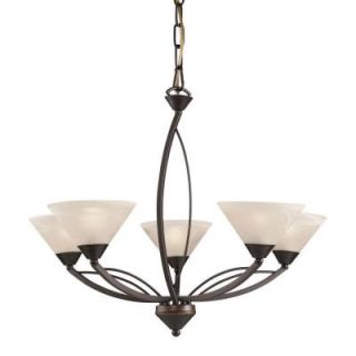 Radionic Hi Tech Orly 5 Light Oil Rubbed Bronze Chandelier E_CHA_17647/5_RHT