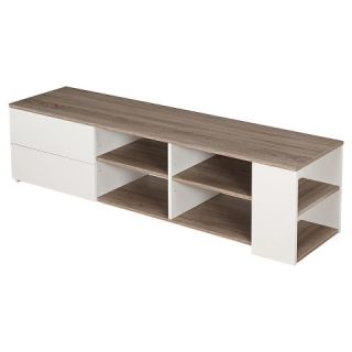 Urban TV Stand   White/Sonoma Oak