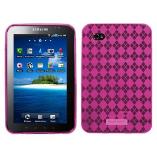 INSTEN Hot Pink Argyle Candy Skin Tablet Case Cover for Samsung Galaxy