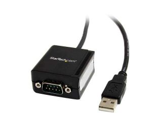 StarTech Model ICUSB2321F 6 ft. 1 Port FTDI USB to Serial RS232 Adapter Cable with COM Retention M M