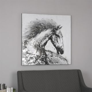 Horse Art Painting Print on Canvas by Darby Home Co