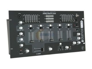 GEM SOUND DMX 2071 4 Channel Rackmount Mixer with EQ and Digital Echo