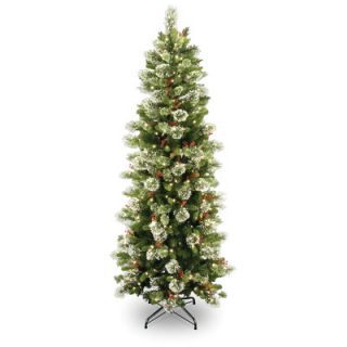National Tree Co. Wintry Pine 7.5 Slim Artificial Christmas Tree with