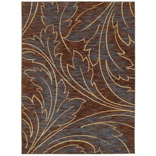 Shaw Rugs Mirabella Acanthus Brown/Blue Rug