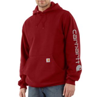 Carhartt Mens Midweight Hooded Logo Sleeve Sweatshirt 421044