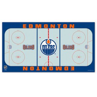 WinCraft Edmonton Oilers White Personalized 28 x 52 Ice Rink Floor Mat