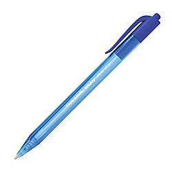 Paper Mate InkJoy 100 RT Pens Medium Point 1.0 mm Translucent Blue Barrels Blue Ink Pack Of 12