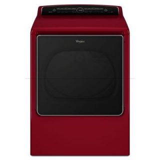 Whirlpool Cabrio 8.8 cu. ft. High Efficiency Electric Dryer with Steam in Cranberry Red, ENERGY STAR WED8500DR