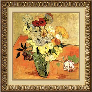 Vincent van Gogh Roses and Anemones Framed Art Print  