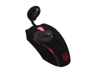 Tt eSPORTS BLACK Element Cyclone MO BLE001DTF 9 Buttons 1 x Wheel USB Wired Laser 6500 dpi Mouse
