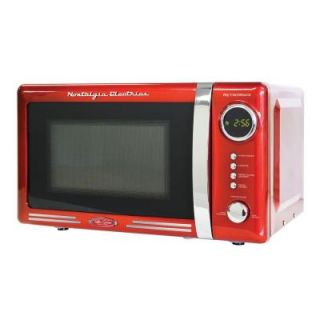 Nostalgia Electrics Retro Series 0.7 cu. ft. Countertop Microwave Oven in Red RMO770RED