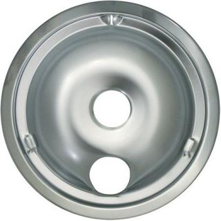 Range Kleen 1 Large Drip Bowl, Style C fits Plug In Electric Ranges GE/Hotpoint since 1995 with Step Downs, Chrome