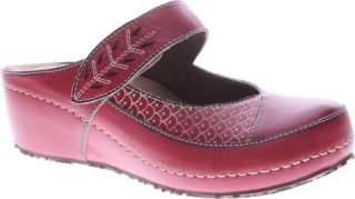 Womens LArtiste by Spring Step Romulus Clog   Red Leather