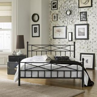 Premier Christel Queen Metal Platform Bed Frame, Black